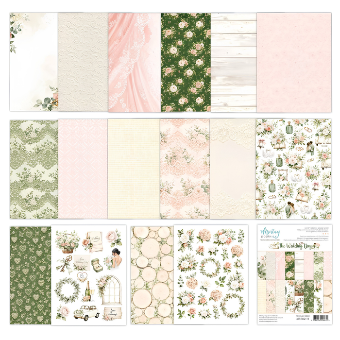 Mintay The Wedding Day 6" x"8 Add-On Paper Set