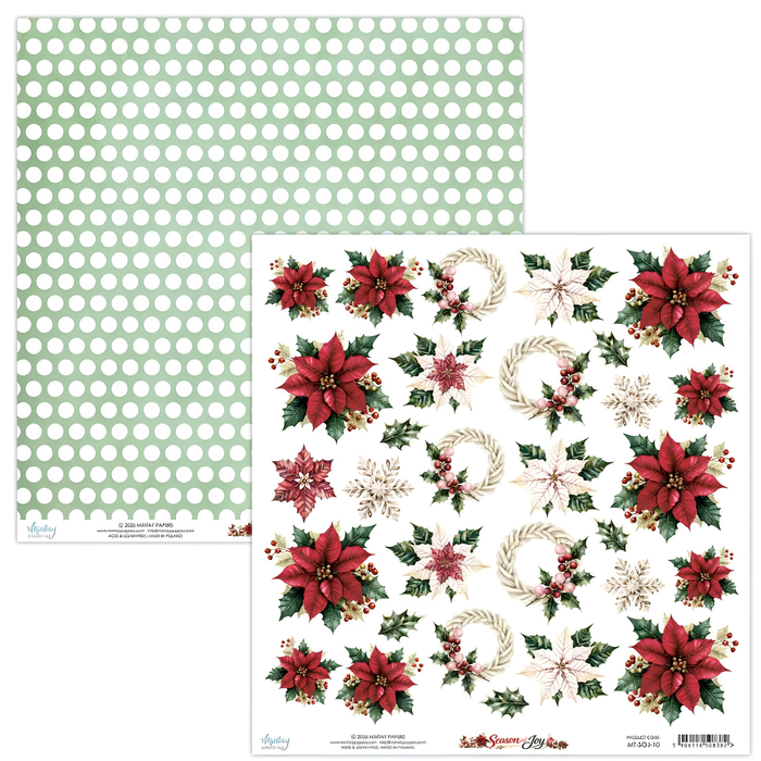 Mintay Season Of Joy 12" x"12 Scrapbook Paper MT-SOJ-10