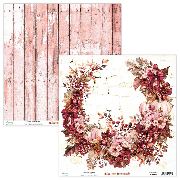 Mintay Rust & Rose 8" x"8 Paper Pad