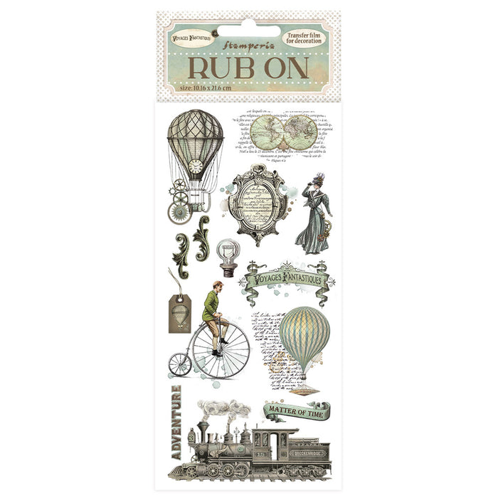Stamperia Voyages Fantastiques Rub -On (Balloons)