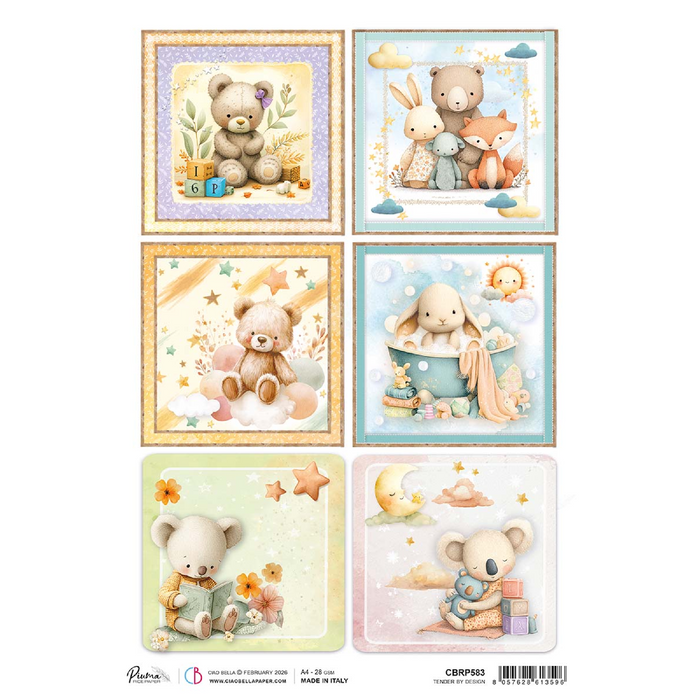 Ciao Bella Lunibloom A4 Rice Paper Cards