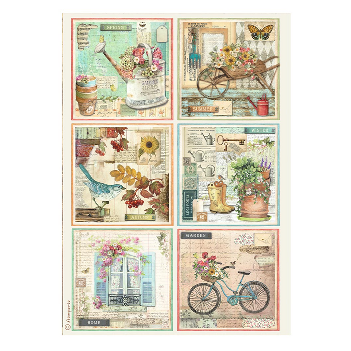 Stamperia Garden A4 Rice Paper (Cards)