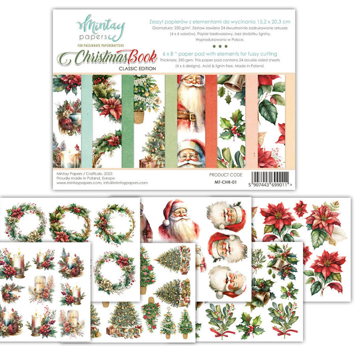 Mintay Christmas 1 Book Elements 6"x 8" Fussy Cutting