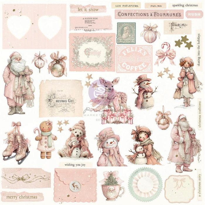 Prima Marketing Christmas Blush Ephemera Frosty Memories 100pcs