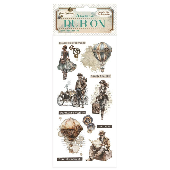Stamperia Voyages Fantastiques Rub - On Explorers