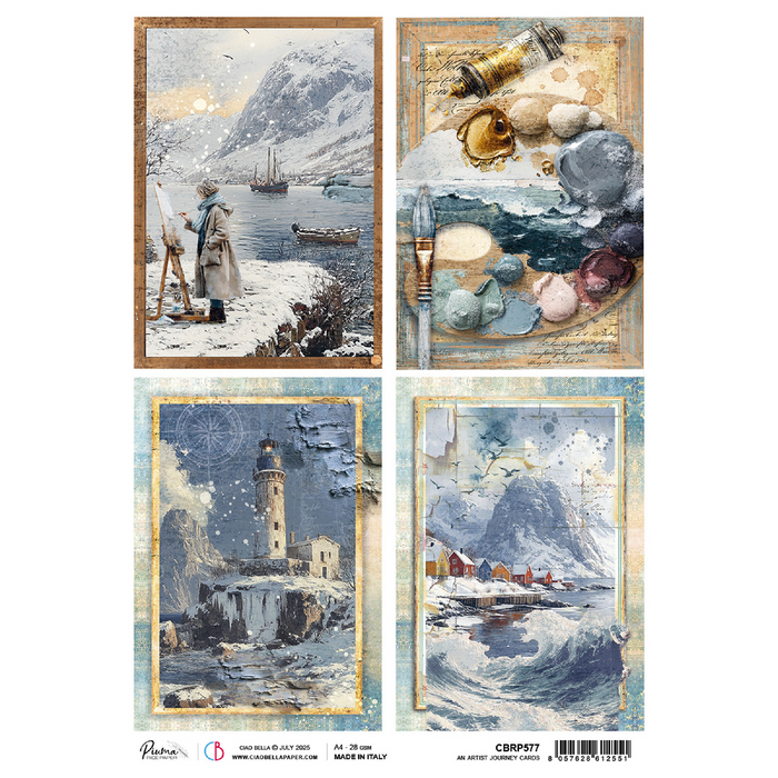 Ciao Bella An Artist Journey A4 Rice Paper Journey Cards