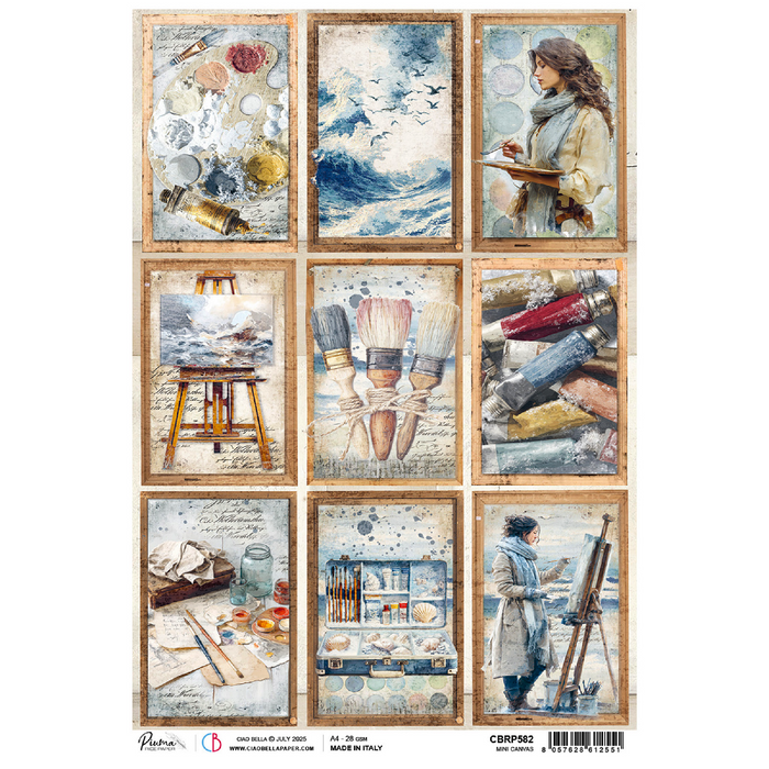 Ciao Bella An Artist Journey A4 Rice Paper Mini Cards