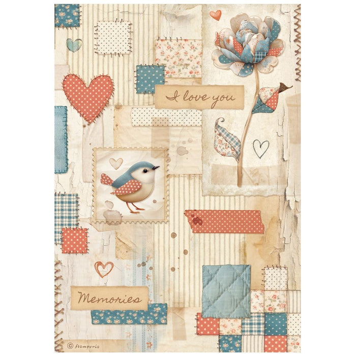 Stamperia Family A4 Rice Paper Patchwork