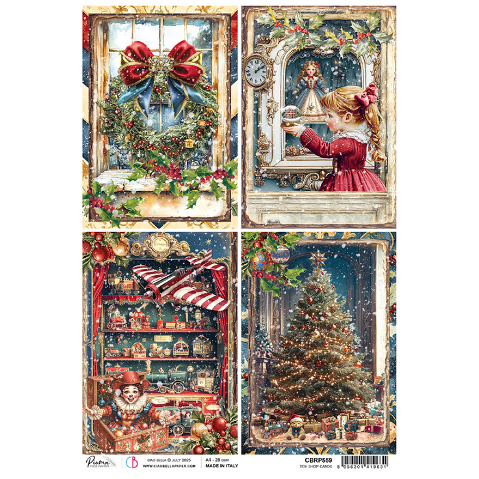 Ciao Bella Toy Shop A4 Rice Paper Cards