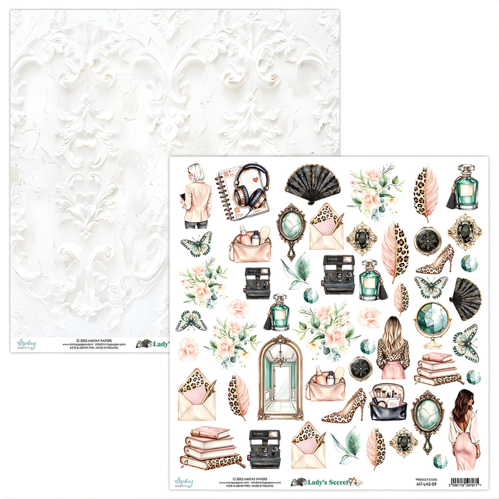 Mintay Lady's Secret 12" x"12 Scrapbook Paper MT-LAS-09