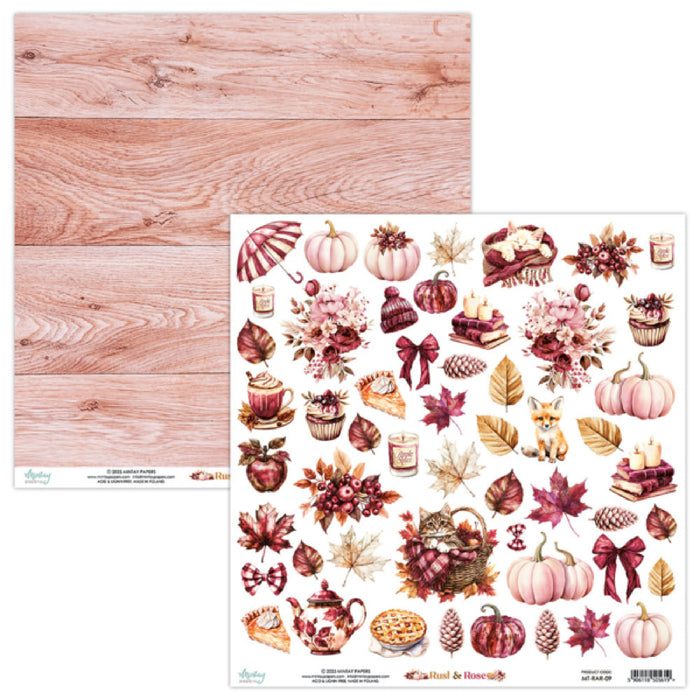 Mintay Rust & Rose Elements Scrapbook Paper MT-RAR-09