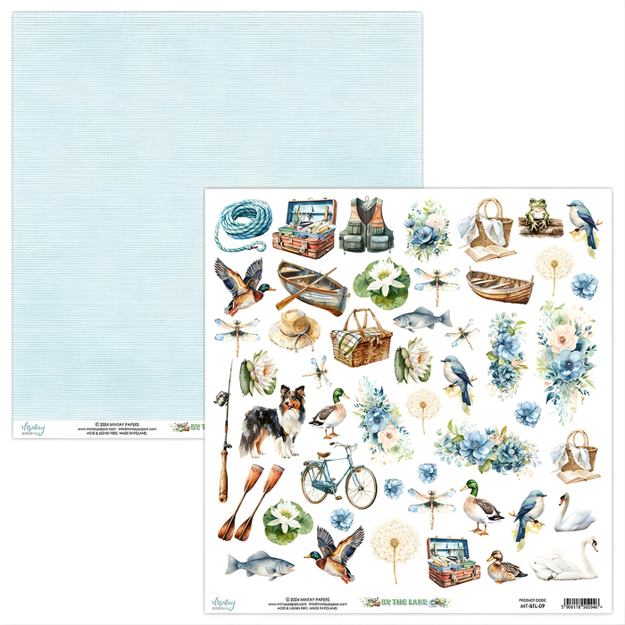 Mintay By The Lake 12" x"12 Scrapbook Paper MT-BTL-09