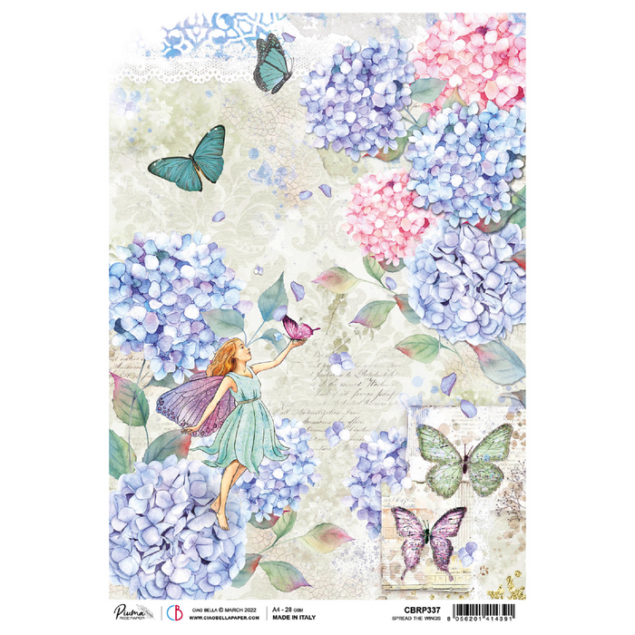 Ciao Bella Enchanted Land A4 Rice Paper (Spread The Wings)