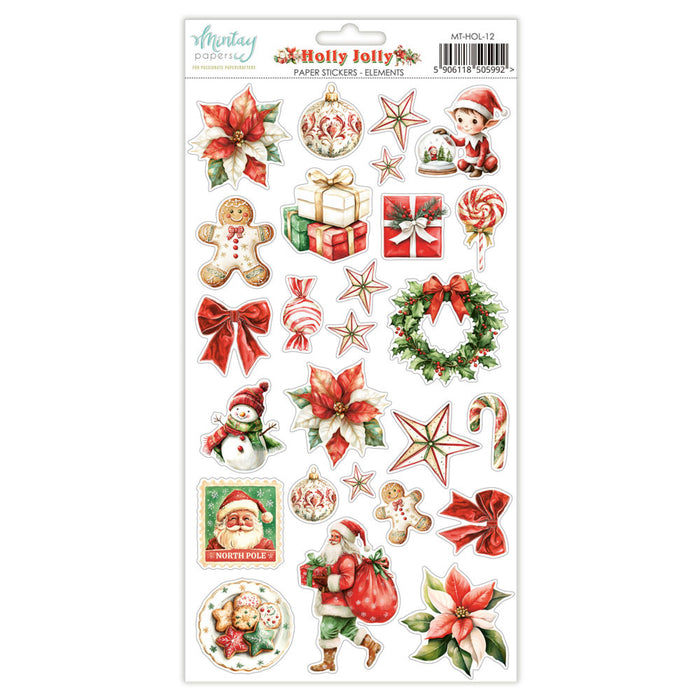 Mintay Holly Jolly 6" x"12 Paper Sticker