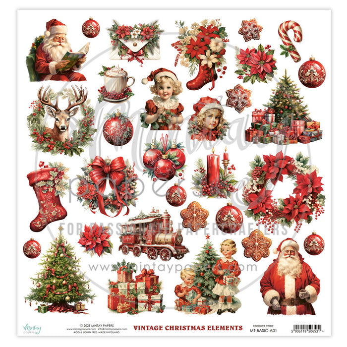 Mintay Vintage Christmas Elements MT-BASIC-A01)
