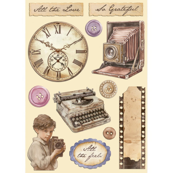 Stamperia Quiet Days A5 Colored Wooden Shapes