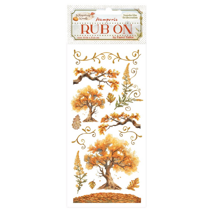Stamperia Whispering Woods Rub - On Woods Oak