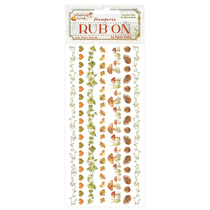 Stamperia Whispering Woods Rub - On Stripes