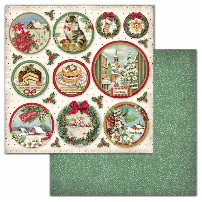 Christmas 8" x 8" Scrapbooking Paper Pad by Stamperia