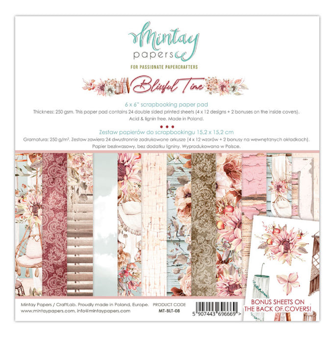 Mintay Blissful Time 6" x"6 Paper Pad