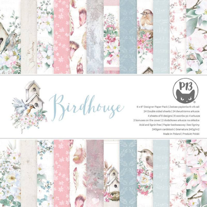P13 Birdhouse 6" x 6" Paper Pad