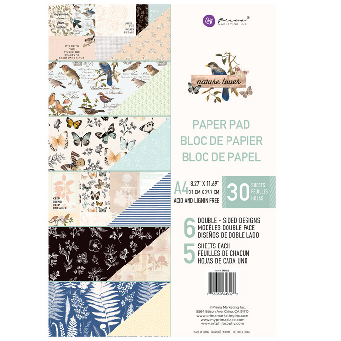Nature Lover A4 Paper Pad by Prima Marketing
