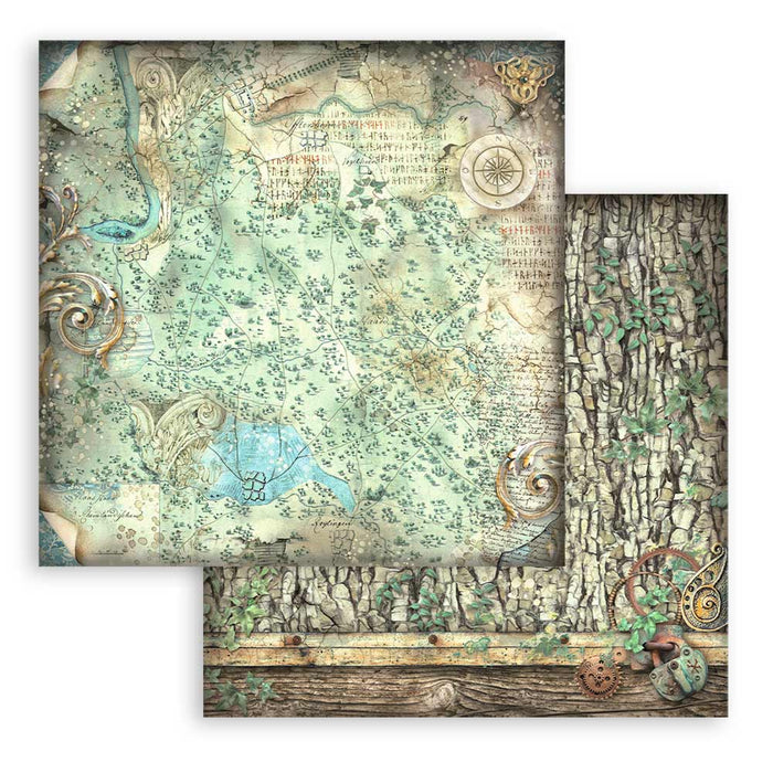 Stamperia Magic Forest 12" x 12" Maxi Backgrounds Selection Paper Pad