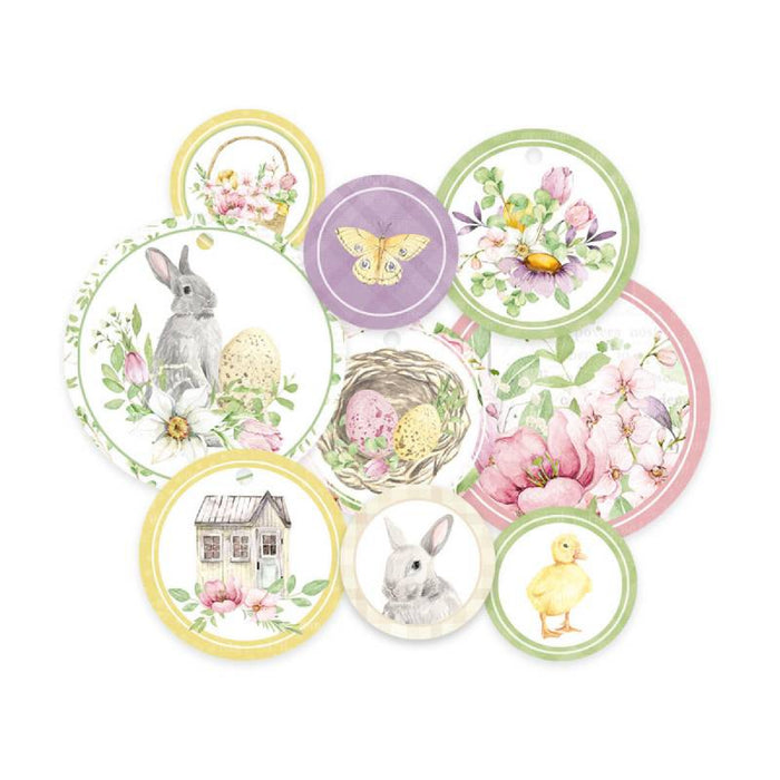 P13 Spring Is Calling Decorative Tags Circle #1