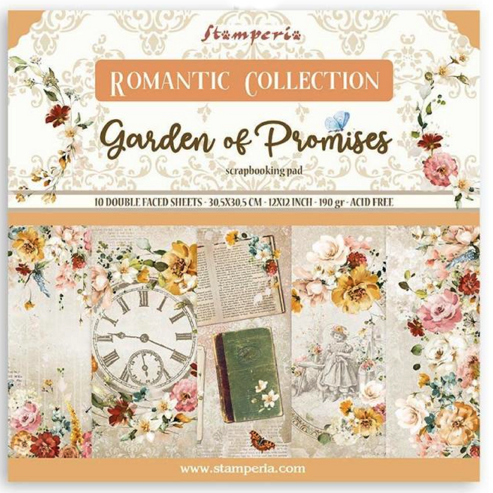 Garden Of Promises 12" x 12" Scrapbooking Paper Pad - Stamperia