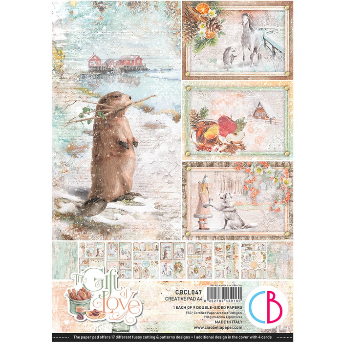 Ciao Bella The Gift Of Love A4 Scrapbooking Paper Set