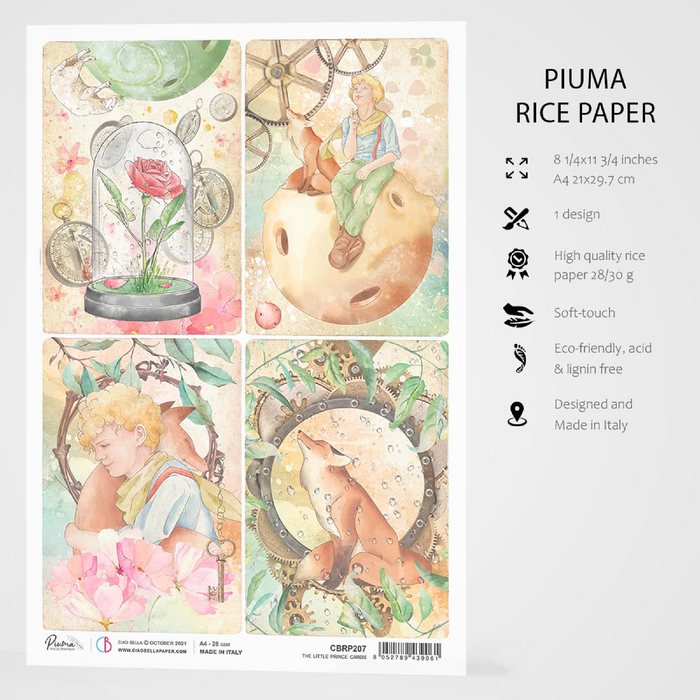 Ciao Bella Little Prince Cards A4 Rice Paper