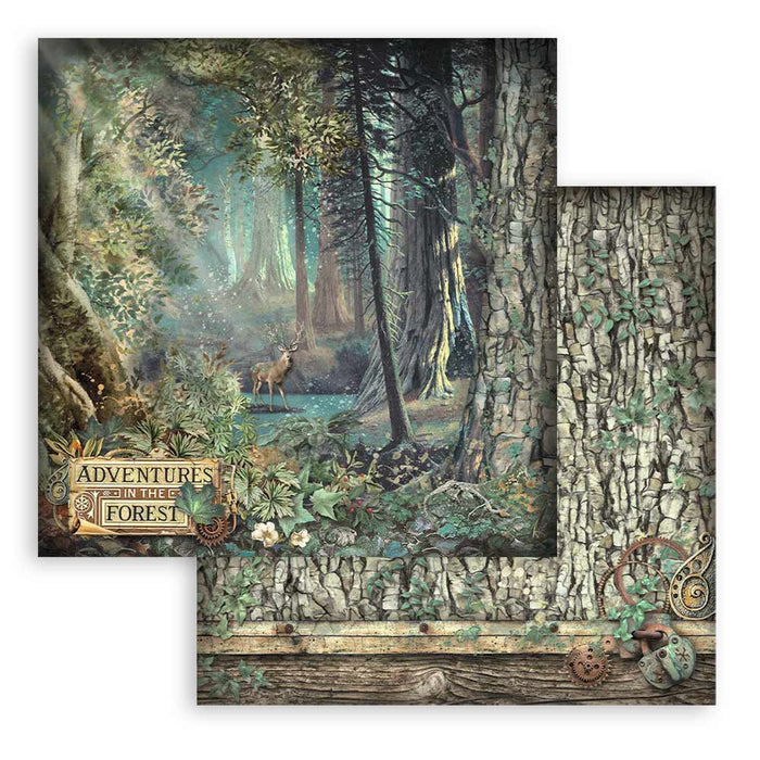 Stamperia Magic Forest 8" x 8" Scrapbooking Paper Pad