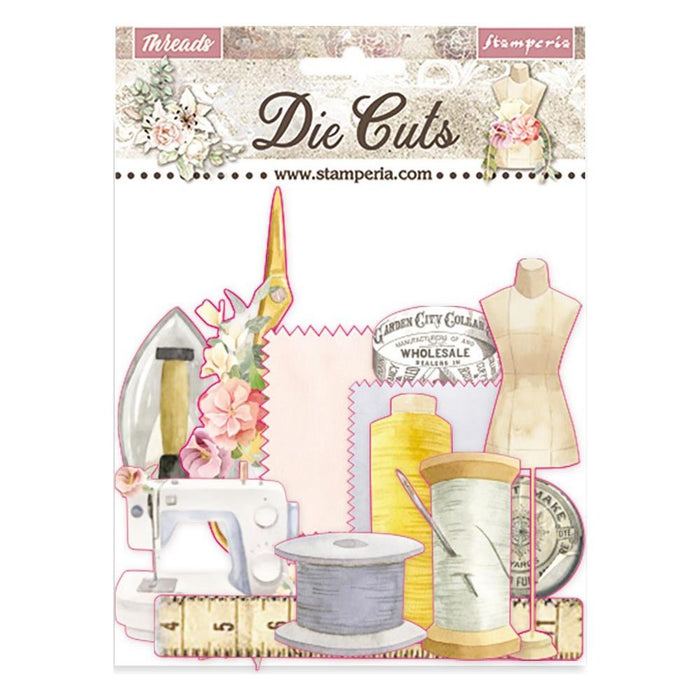 Stamperia Romantic Collection Threads Die Cuts Assorted