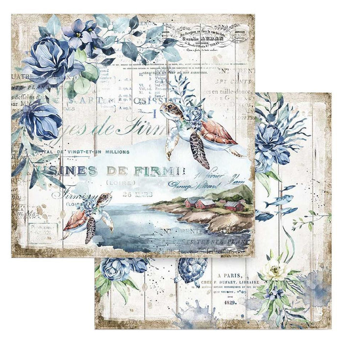 Stamperia Romantic Collection Sea Dream 12 x 12 Paper Pad