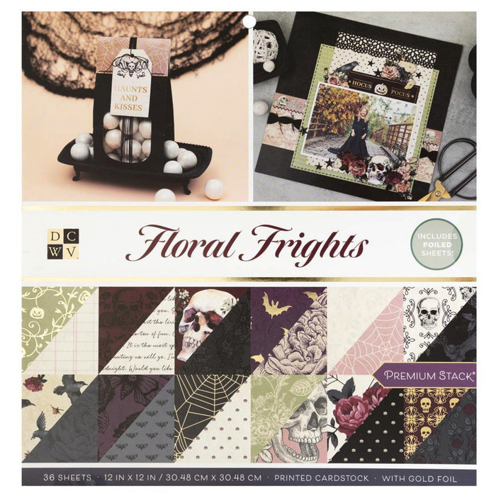 Floral Frights 12" x 12" Paper Pad by DCWV