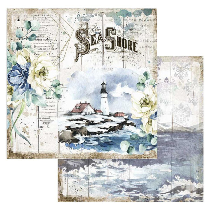 Stamperia Romantic Collection Sea Dream 8 x 8 Paper Pad