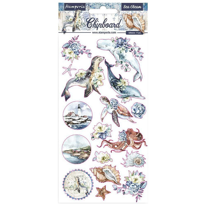Romantic Collection Sea Dream Chipboard 6 x 12 by Stamperia