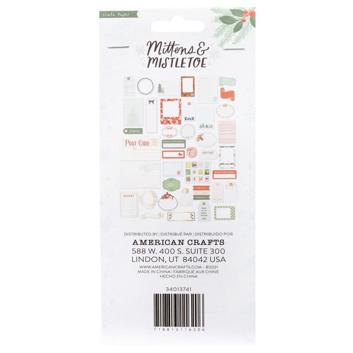 Mittens & Mistletoe Journaling Die Cuts by Crate Paper
