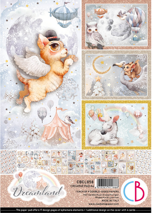 Ciao Bella Dreamland A4 Scrapbooking Paper Set