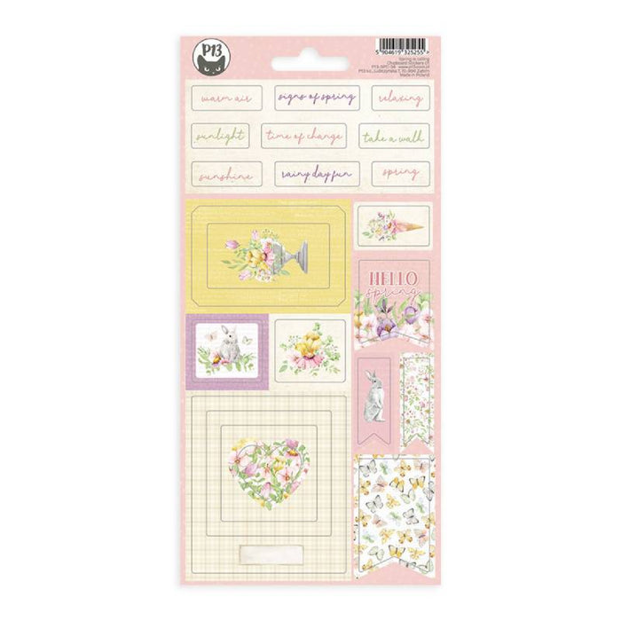 P13 Spring Is Calling Chipboard Sticker #1