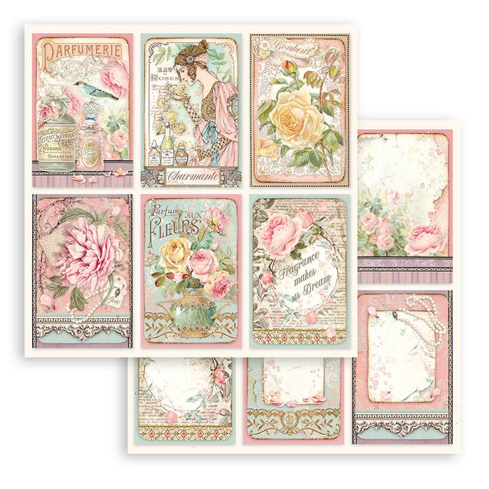 Stamperia Rose Parfum 12" x 12" Scrapbooking Paper Pad