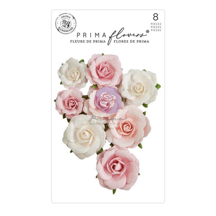 Candy Cane Lane Mulberry Paper Flowers by Prima Marketing (First Snow)