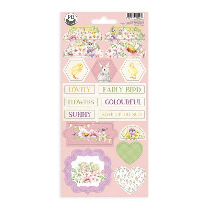 P13 Spring Is Calling Chipboard Sticker #3