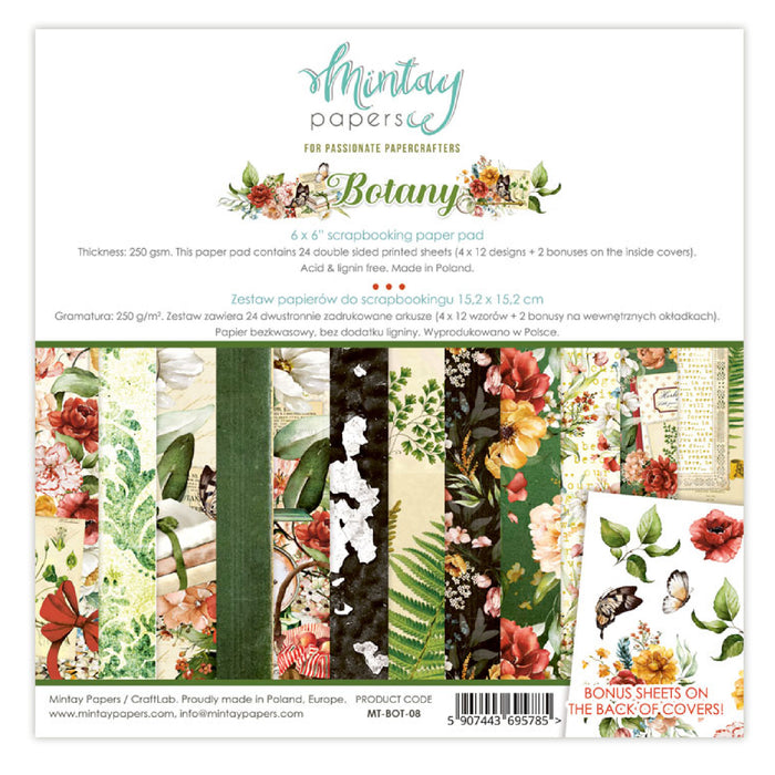 Mintay Botany 6" x "6 Paper Pad