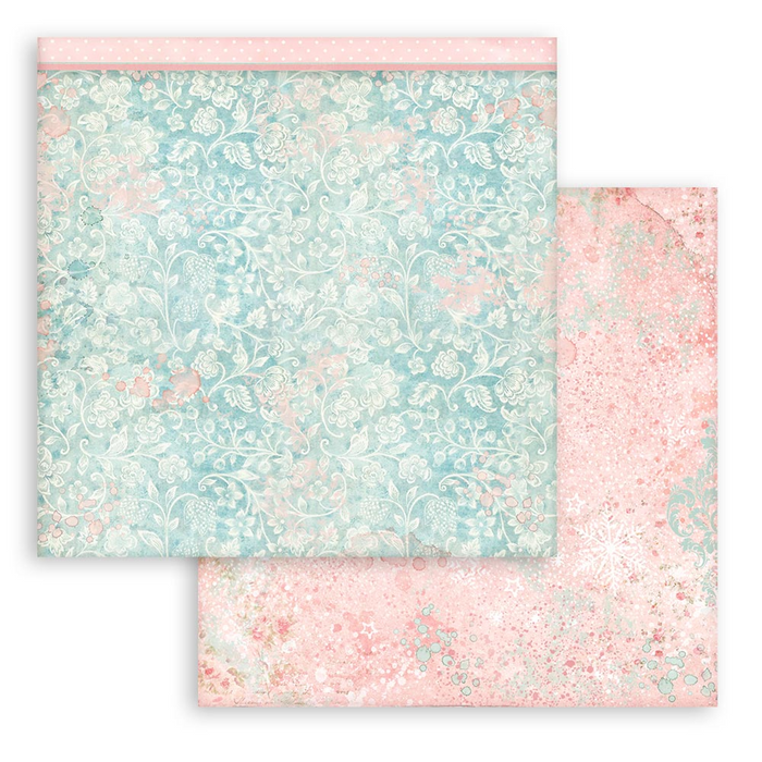 Stamperia Sweet Winter 8" x 8" Background Selections Paper Pad