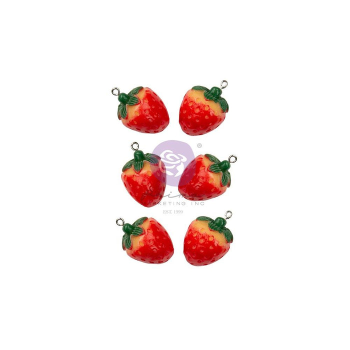 Strawberry Milkshake Enamel Charms by Prima Marketing