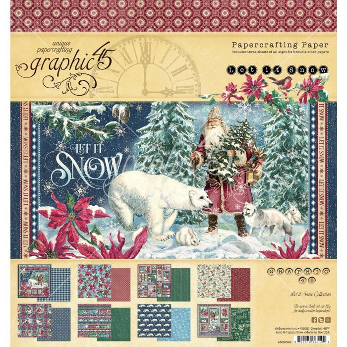 Graphic 45 Let It Snow 12" x 12" Collection Pack