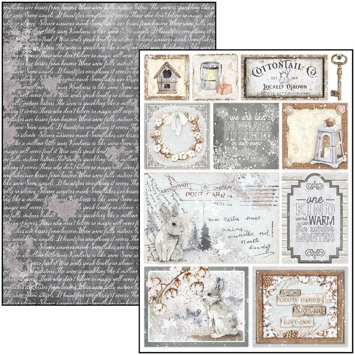 Ciao Bella Cozy Moments A4 Scrapbooking Paper Set