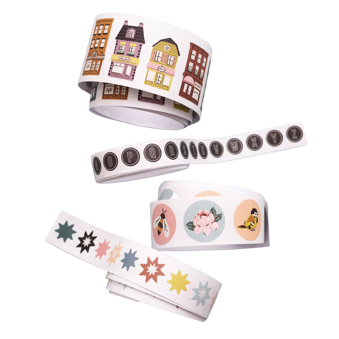 Market Square Sticker Roll 4pc by Maggie Holmes
