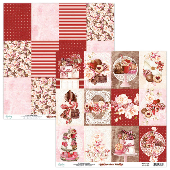 Mintay Chocolate Kiss 12" x"12 Scrapbooking Paper Set